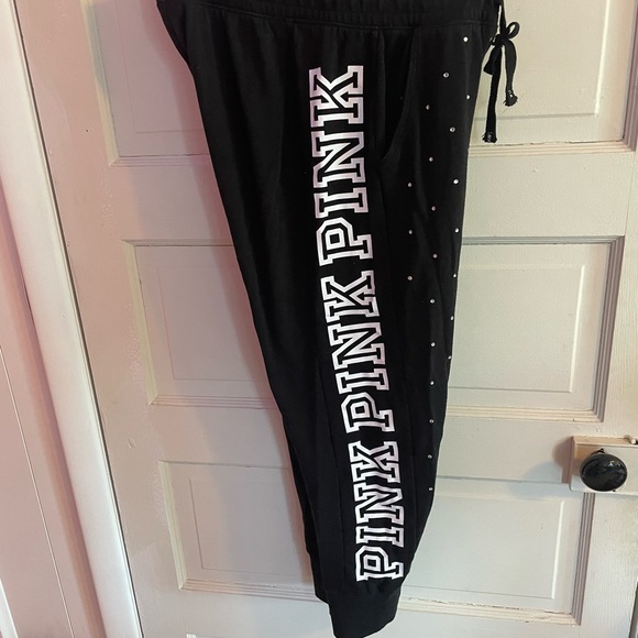 Victoria’s Secret PINK Brand sweat outfit. This set is completely blinged OUT!! - Picture 3 of 4